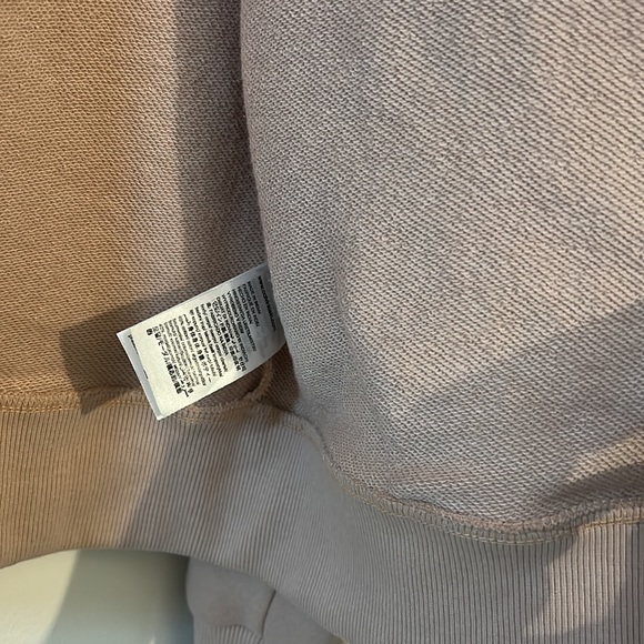 CALVIN KLEIN NUDE PINK ZIPPER HOODIE WITH CANGAROO POCKETS - Picture 11 of 11
